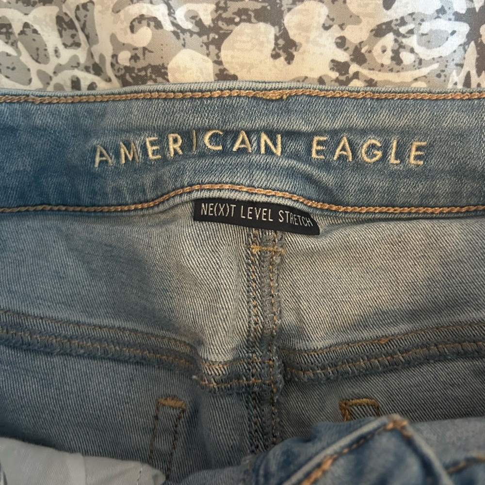 American Eagle Blue Denim Shorts - Picture 5 of 10